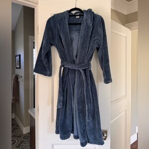 Tucker + Tate Hooded Fleece Kids' Boys' Robe, Blue, Size 14-16, EUC, $50